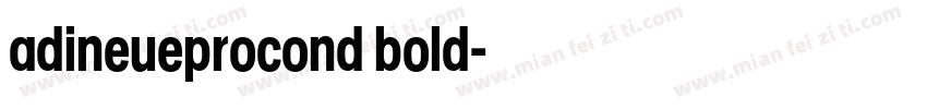 adineueprocond bold字体转换